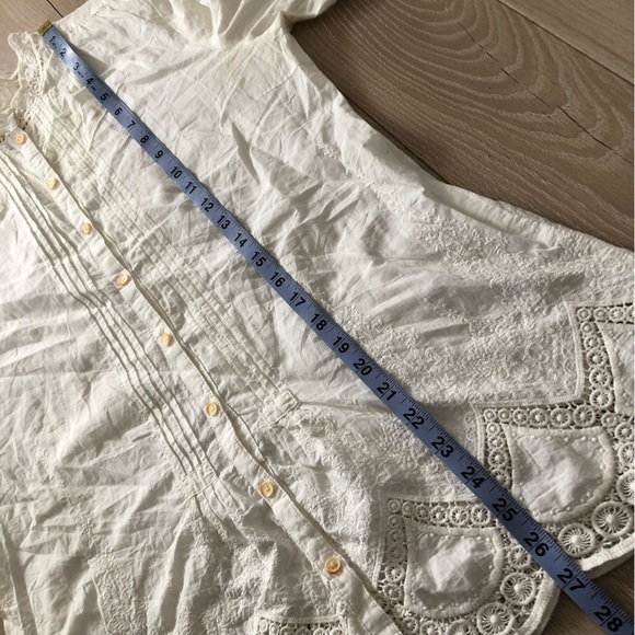 Anthropologie Isabella Sinclair Brimfield Lace Long Sleeve Top Size S - Picture 8 of 15